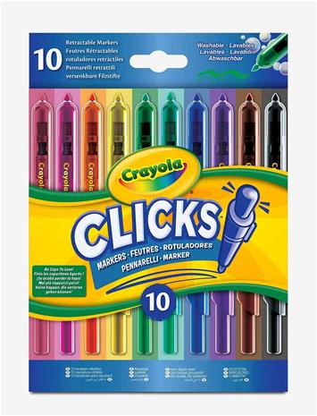 Crayola Clicks Retractable Markers 10 Pcs