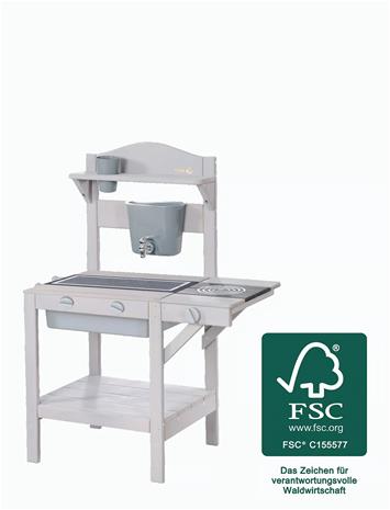 ROBA Outdoor Play Kitchen - Grey - 65X35X88.5CM – kuva 2/4