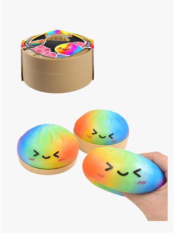Fidget: Kawaii Rainbow Foam Dumpling (Satunnainen. 8.5cm) GADGET