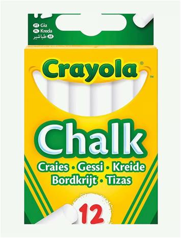 Crayola Chalk White 12pcs.