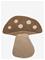 Bloomingville MINI - Mushroom Rug - Brown - Wool – kuva 4
