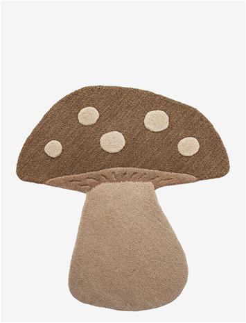Bloomingville MINI - Mushroom Rug - Brown - Wool – kuva 4/5