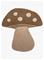 Bloomingville MINI - Mushroom Rug - Brown - Wool – kuva 5