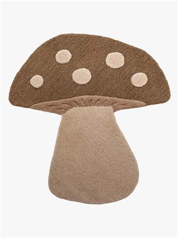 Bloomingville MINI - Mushroom Rug - Brown - Wool – kuva 5/5
