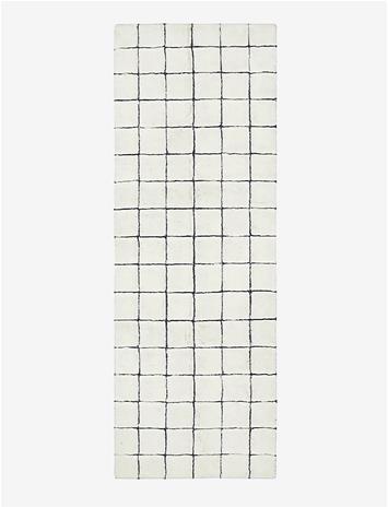 Lorena Canals Woolable Rug Runner Mosaic Natural - Cream - 80X 230CM