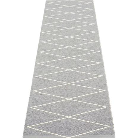 Pappelina Max Rug Grey/ Vanilla, 70x240 cm
