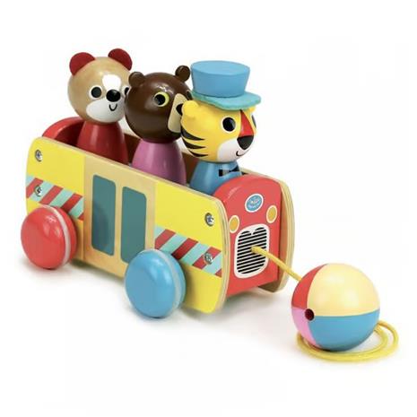 VILAC Coach Pull Toy - YELLOW - One Size