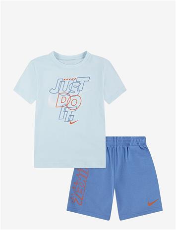 NIKE Nike Knit Short Set - BLUE BEYOND - 110/116 – kuva 3/3