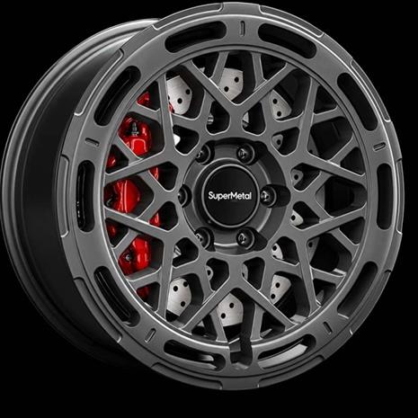 SUPERMETAL CAGE DULL ANTHRACITE 8X18 – kuva 2/2