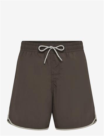 MANGO Basic Drawstring Swimsuit - BROWN - XL