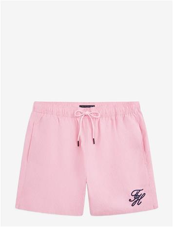 TOMMY HILFIGER Medium Drawstring Ithaca Script - TONAL ITHACA CLASSIC PINK - XXL