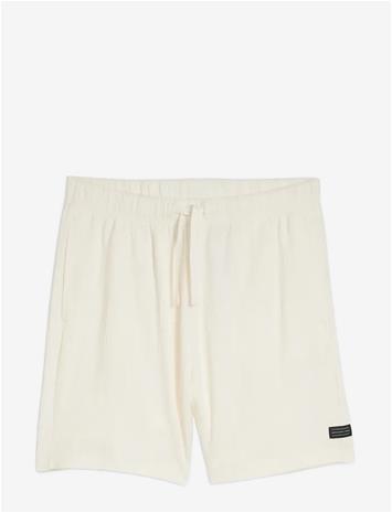 TOM TAILOR Relaxed Structured Sweat Shorts - WOOL WHITE - M