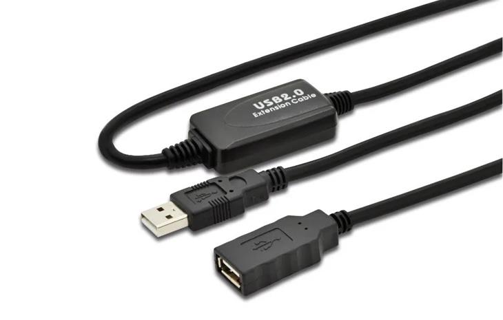 Microconnect USBAAF20A USB cable USB 2.0 20 m USB A Black – kuva 3/3
