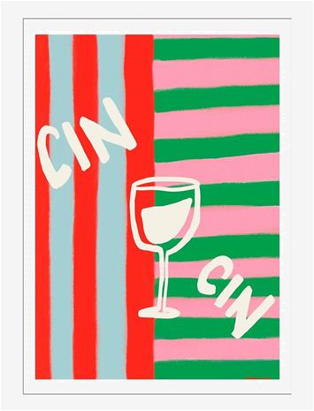 Poster & Frame Poster & Frame Engberg Studio - Cin Cin - Multi/patterned - 70X100CM