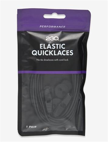 2GO 2Go Elastic Quicklaces 980 - BLACK - 130 cm