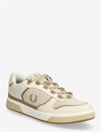 Fred Perry B300 Perf Suede/Lthr - Cream - 46