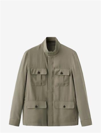 MANGO Modal Pocket Jacket - MEDIUM GREY - XXL