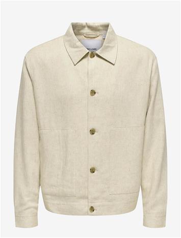 ONLY & SONS -Onseliot Structure 0075 Jacket Cs - OATMEAL - M