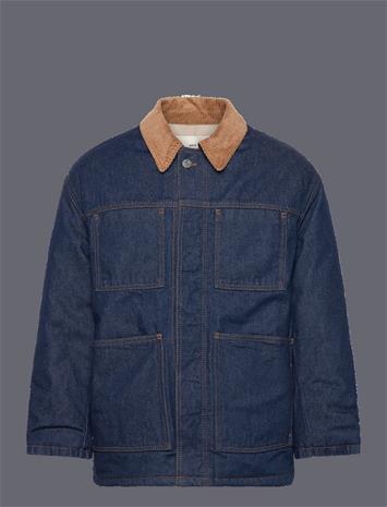AMI AMI Padded Worker Jacket - Blue - L
