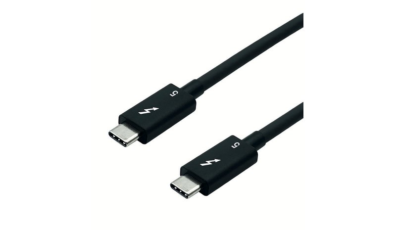 ROLINE 11.02.9112 Thunderbolt-kaapeli 1 m 80 Gbit/s Musta 11.02