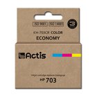 Actis KH-703CR mustekasetti 1 kpl Yhteensopiva Perusvärintuotto Syaani, Magenta, Keltainen