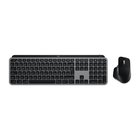 Logitech MX Keys S Combo for Mac näppäimistö Sisältää hiiren Koti /Toimisto Bluetooth QWERTZ Saksa Harmaa 920-0