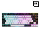 Sharkoon SKILLER SGK50 S3 näppäimistö Pelaaminen USB QWERTY Saksa Valkoinen 40449