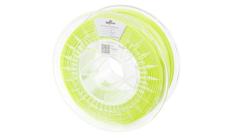 Spectrum Filaments PLA Premium Polymaitohappo (PLA) Hohtava keltainen 1 kg 59031