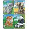 Larsen Puzzles Puzzles: Koala Elephant Tiger Panda (4 assorted designs) - 8 pieces Mini (18.3 x 14.3 cm) 2D Palapelit – kuva 1