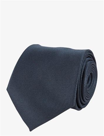 PORTIA 1924 Polyester Tie Solid - DARK GREY - One Size