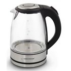 Esperanza EKK012 vedenkeitin 1,7 L 2200 W Musta, Harmaa, Läpinäkyvä EKK01