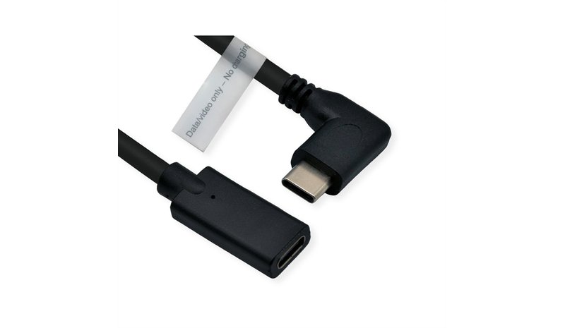 ROLINE 11.04.5496-10 USB-kaapeli 2 m USB Type-C Musta 11.04