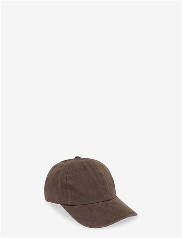 MANGO Cotton Visor Cap - BROWN - One Size