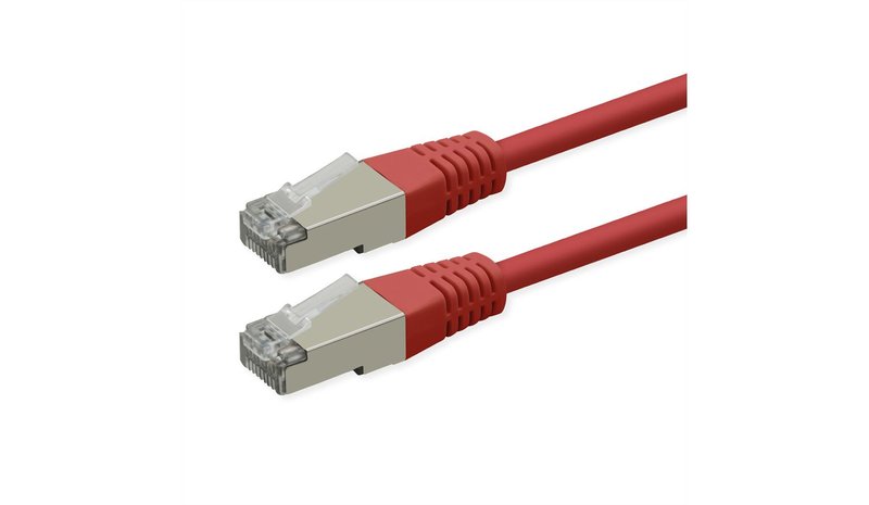 ROLINE S/FTP (PiMF) Patch Cord, Cat.6 (Class E), PoE, red, 2 m 21.51.1341