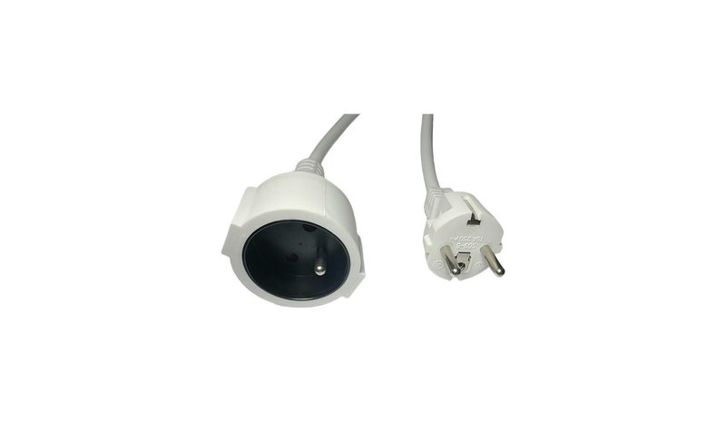 MicroConnect - power extension cable - Type F/E to Type E - 5 m