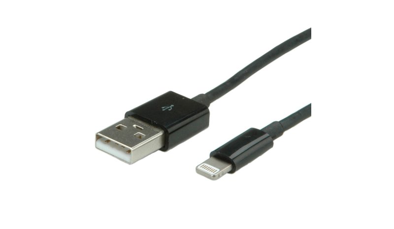 VALUE USB A/Lightning 1m Musta 11.99 – kuva 1/1