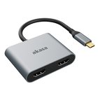 Akasa AK-CBCA26-18BK USB grafiikka-adapteri Alumiini AK-CB