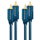 ClickTronic 0.5m Stereo Audio audiokaapeli 0,5 m 2 x RCA Sininen 70376