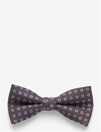 Lindbergh Black Mini Pattern Bow Tie - Brown - ONE SIZE
