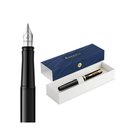 Waterman Impression Black Lacquer G.T. Fountain pen M Blue ink