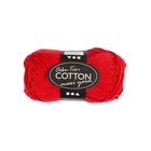 Creativ Company Cotton yarn Size 8/8 L: 80-85 M Dark red - 50gr.