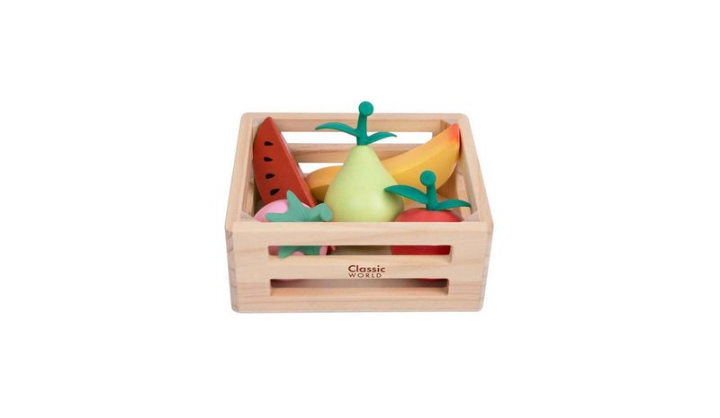 Classic World Wooden Crate with Fruit – kuva 1/1