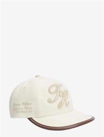 TOMMY HILFIGER Th Script Elevated 5 Panel Cap - NAUTRAL - One Size