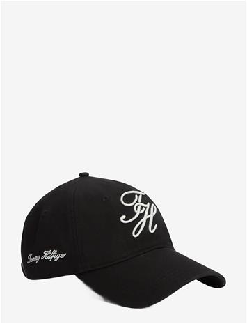 TOMMY HILFIGER Th Script Soft 6 Panel Cap - BLACK - One Size