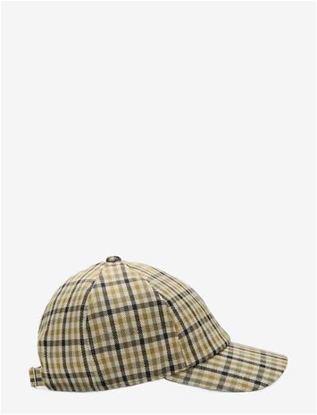 MANGO Cap With Check Visor - MEDIUM BROWN - One Size