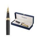 Waterman Exception 'The Opera Collection' Black & Gold G.T. Fountain pen F Blue ink