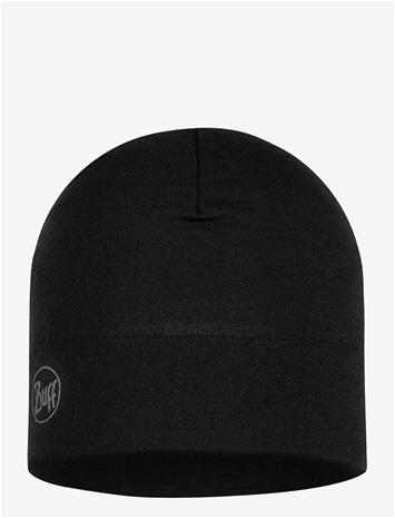Buff Buff Midweight Merino Hat Solid Black
