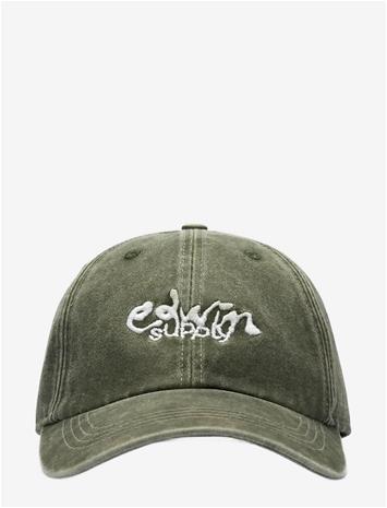 EDWIN Soft Washed 6 Panel Cap - Black - BLACK - One Size – kuva 2/2