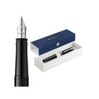 Waterman Impression Black Lacquer P.T. Fountain pen F Blue ink