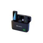 Sandberg Streamer USB-C Wireless Mic x2 - Dual Wireless Mics | 2.4GHz | 25m Range | Charging Case